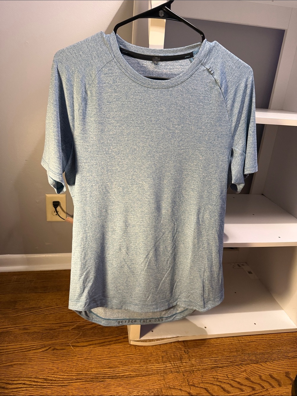 lululemon athletica Heathered Light Blue Men's Performance Tee